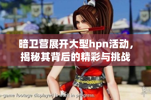 暗卫营展开大型hpn活动，揭秘其背后的精彩与挑战