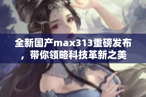 全新国产max313重磅发布，带你领略科技革新之美