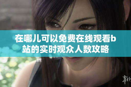 在哪儿可以免费在线观看b站的实时观众人数攻略