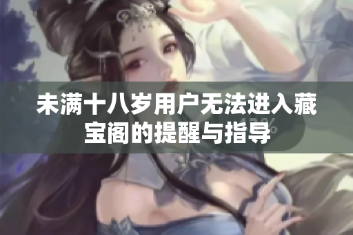 未满十八岁用户无法进入藏宝阁的提醒与指导