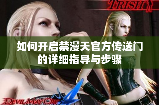 如何开启禁漫天官方传送门的详细指导与步骤