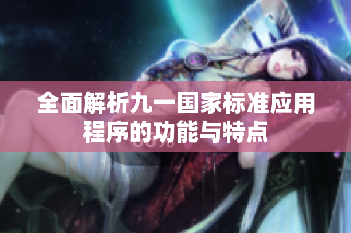 全面解析九一国家标准应用程序的功能与特点