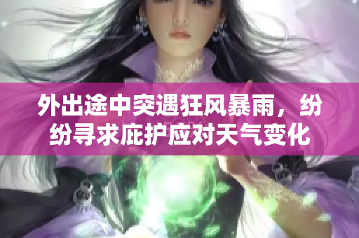 外出途中突遇狂风暴雨，纷纷寻求庇护应对天气变化