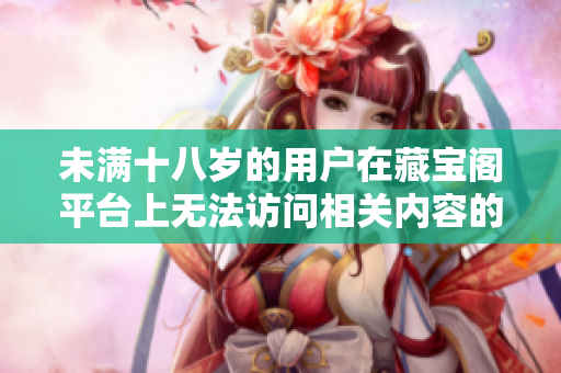 未满十八岁的用户在藏宝阁平台上无法访问相关内容的提示