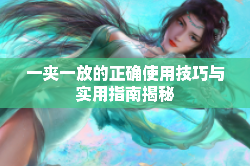 一夹一放的正确使用技巧与实用指南揭秘