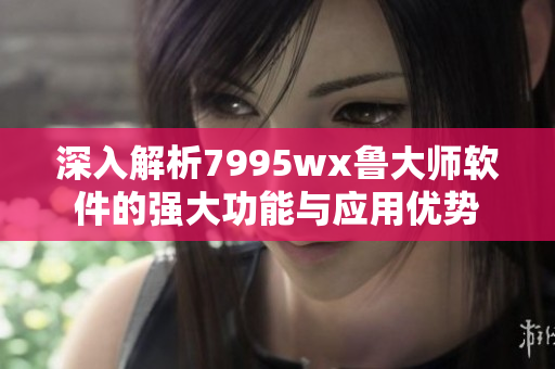 深入解析7995wx鲁大师软件的强大功能与应用优势