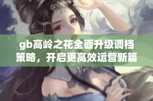 gb高岭之花全面升级调档策略，开启更高效运营新篇章