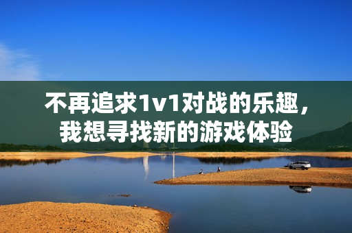 不再追求1v1对战的乐趣，我想寻找新的游戏体验