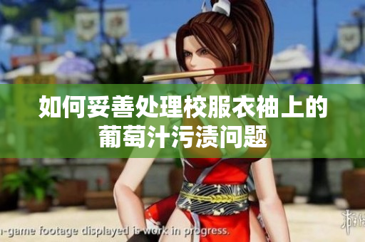 如何妥善处理校服衣袖上的葡萄汁污渍问题