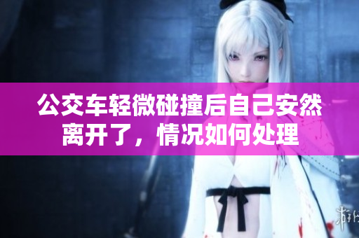 公交车轻微碰撞后自己安然离开了，情况如何处理