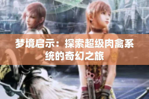 梦境启示：探索超级肉禽系统的奇幻之旅