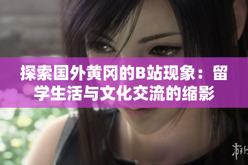探索国外黄冈的B站现象：留学生活与文化交流的缩影