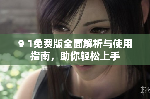 9 1免费版全面解析与使用指南，助你轻松上手