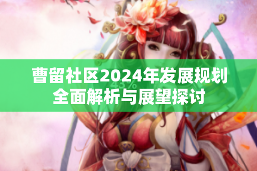 曹留社区2024年发展规划全面解析与展望探讨