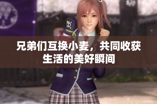 兄弟们互换小麦，共同收获生活的美好瞬间