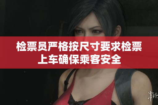 检票员严格按尺寸要求检票上车确保乘客安全