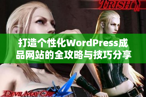 打造个性化WordPress成品网站的全攻略与技巧分享
