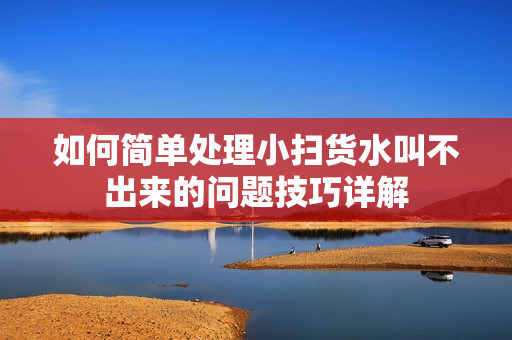 如何简单处理小扫货水叫不出来的问题技巧详解