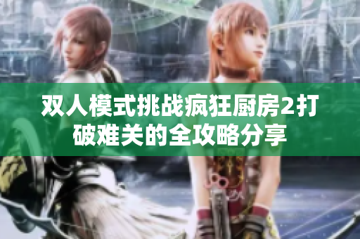 双人模式挑战疯狂厨房2打破难关的全攻略分享