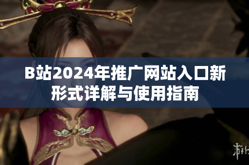 B站2024年推广网站入口新形式详解与使用指南